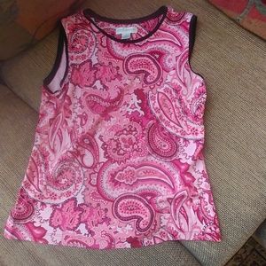 Pink Paisley Tank Top